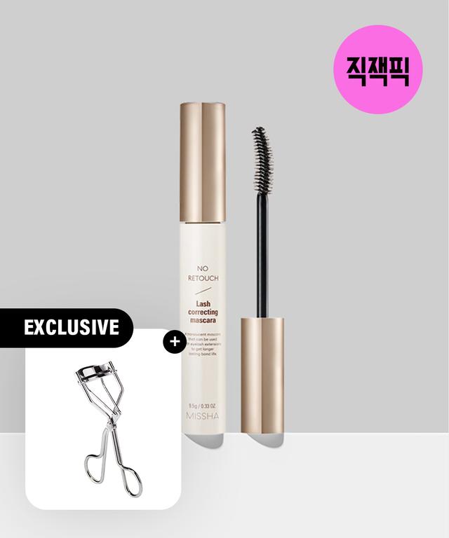 미샤 [직잭픽] 노 리터치 보정 카라 9.5g (+뷰러증정)