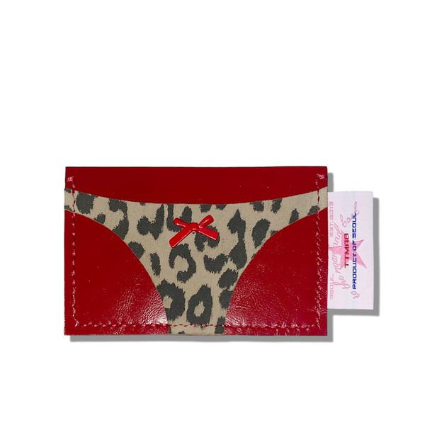 [런칭기념 30% OFF] Bikini Bottom Card Case 빤쮸 카드지갑 - Pretty Leopard