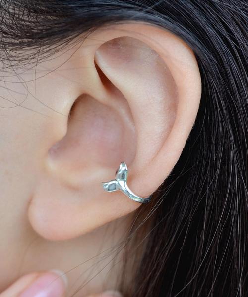 925실버 행운 고래꼬리 이어커프 귀걸이  마리/ Marie
