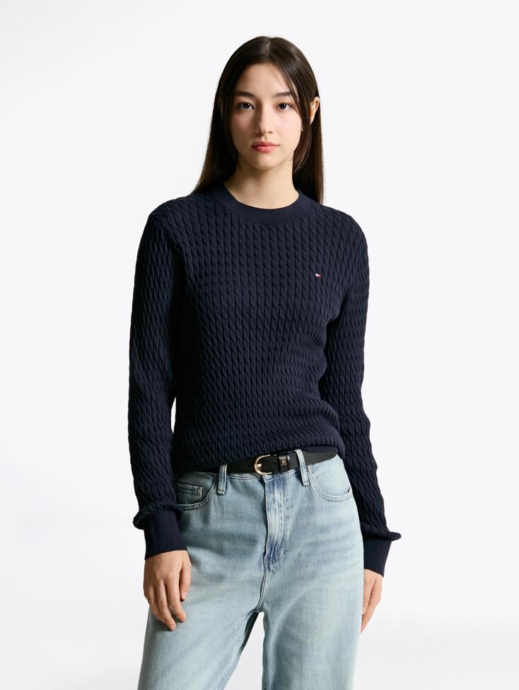 [25FW] 크루넥 케이블 스웨터