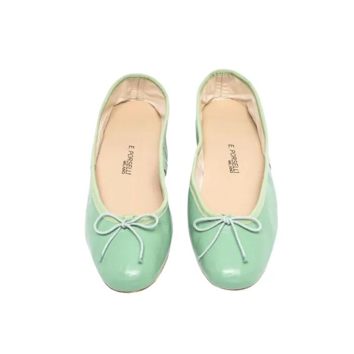 포셀리 레더 플랫 민트