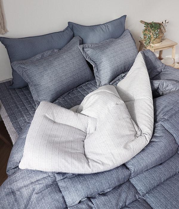 칸 세미마이크로 이불/패드/베개세트(SS,Q)_2color