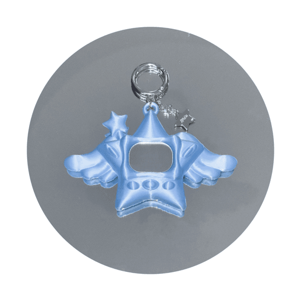 CYBER-STAR GALORE : Keychain ( skyblue )