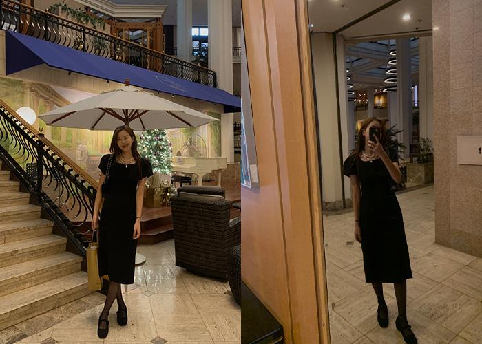 [lucky days][made prostj] 에프터 퍼프 원피스