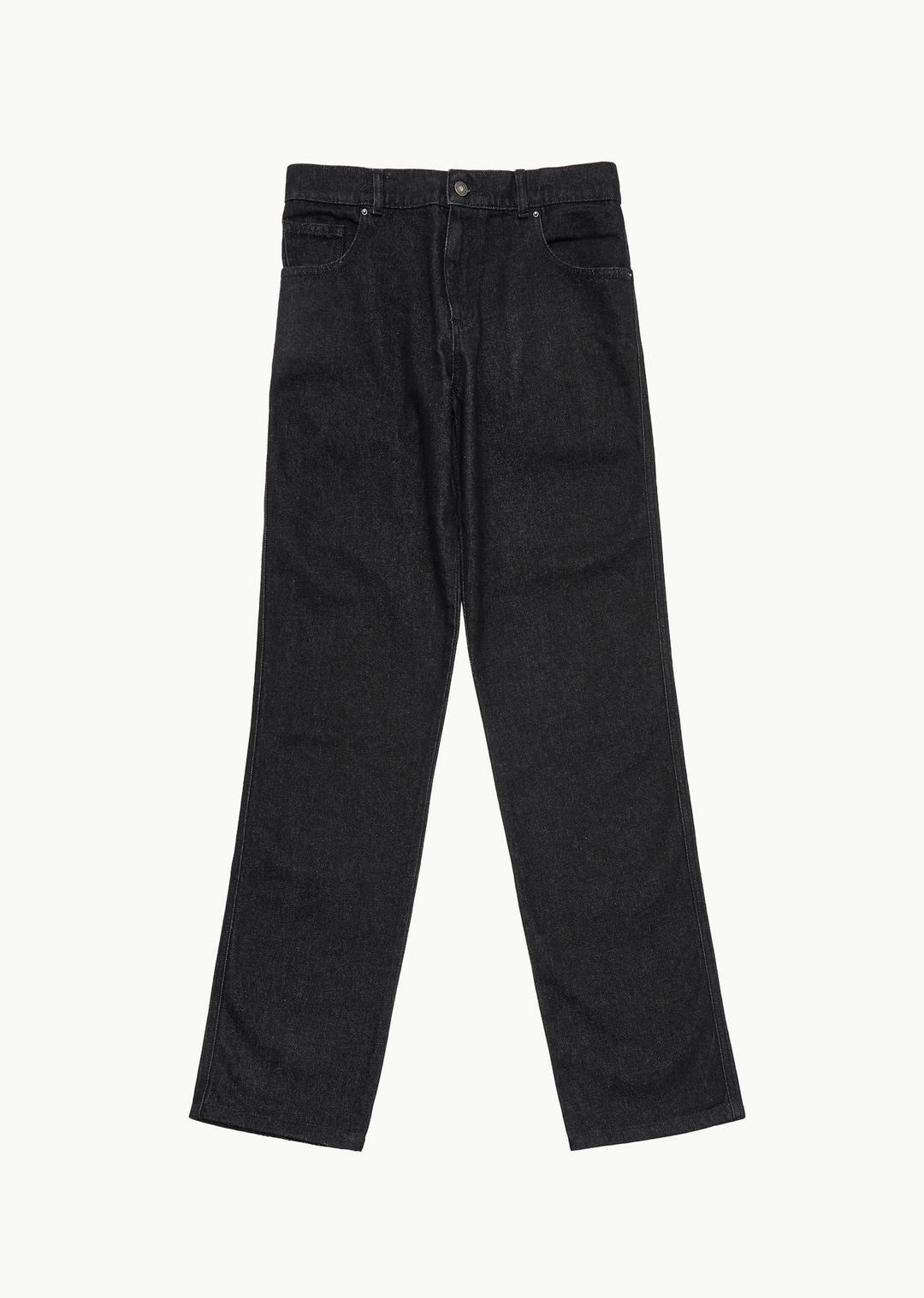 straight leg jeans, black