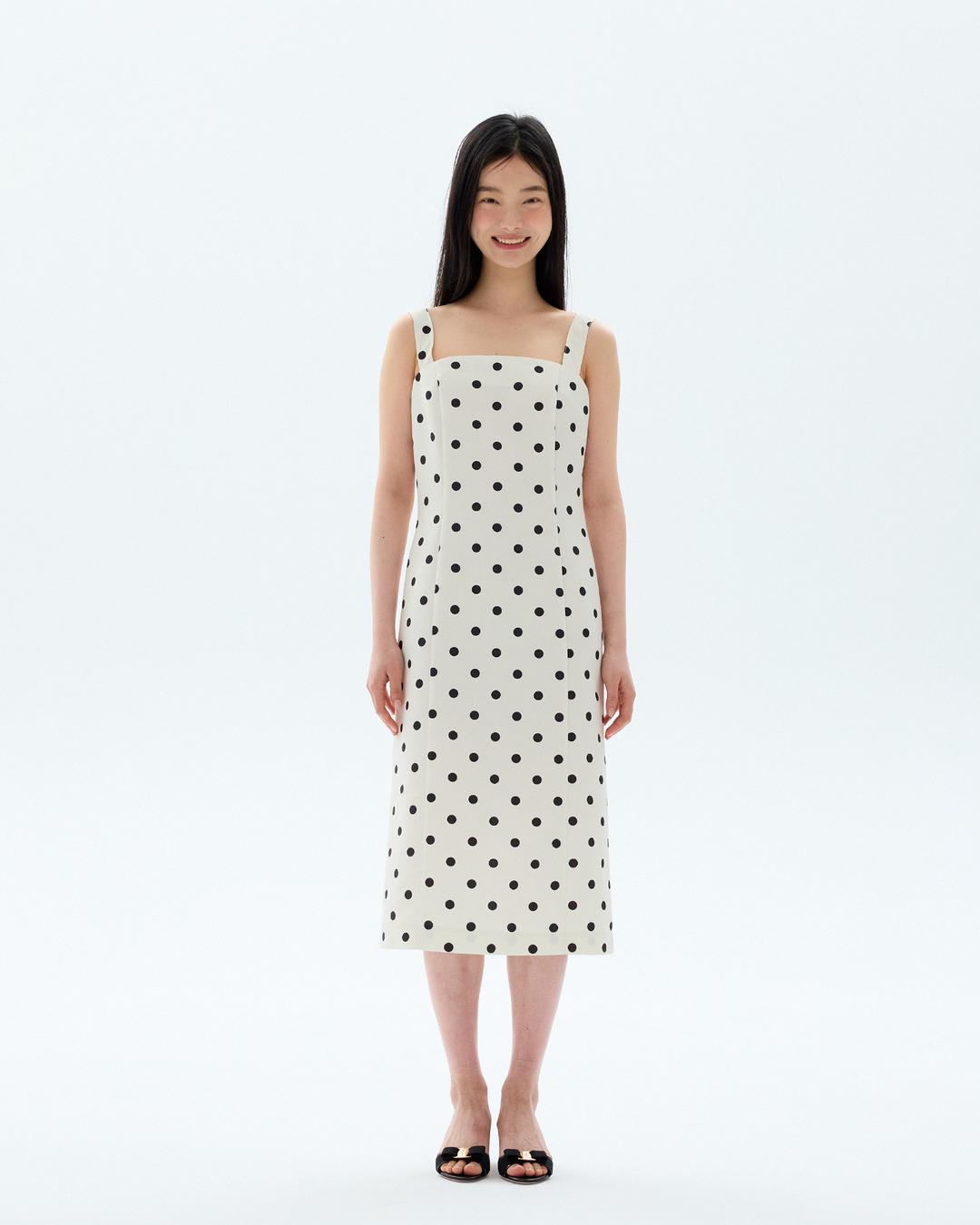Dot dress / ivory