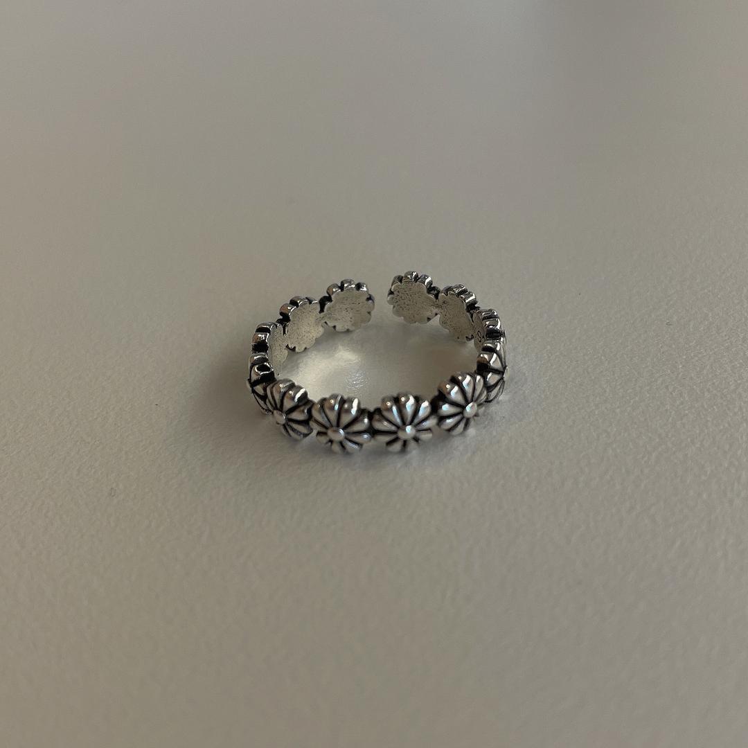 Daisy ring (925 silver)