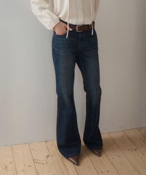 DEBBIE COMFORT SLIM BOOTCUT DENIM PANTS_BLUE