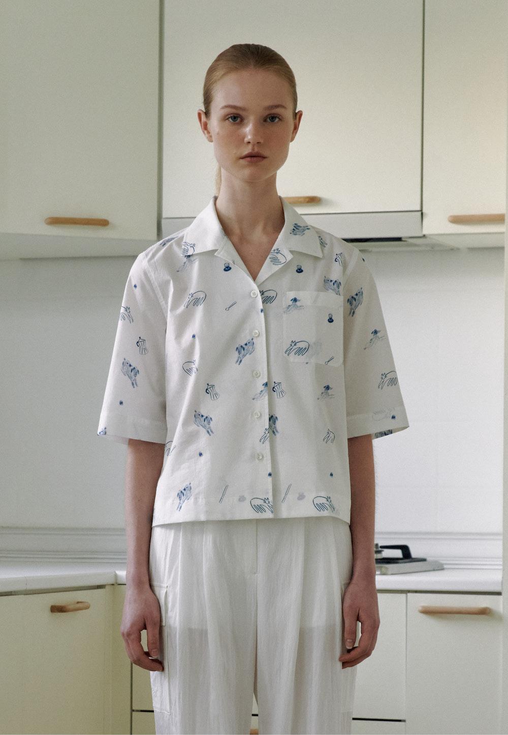 NEW LOVE PRINT HALF SHIRT