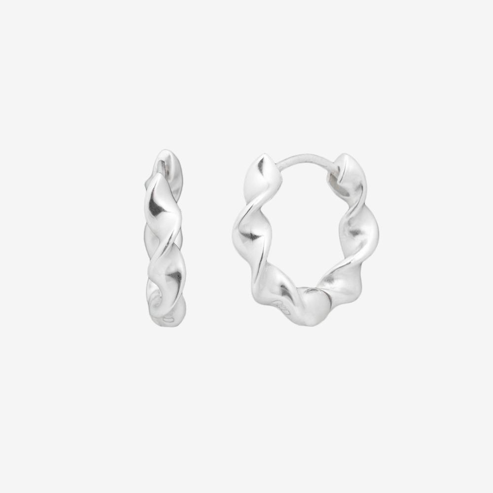 [D.silver925] 루나 트위스트 원터치 귀걸이