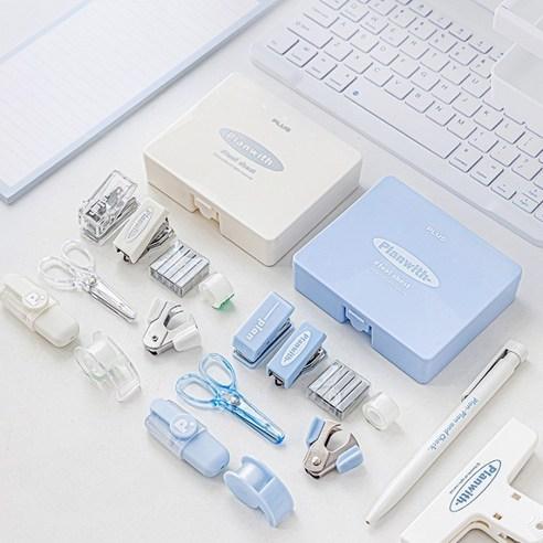 고맙토다 실속만점 휴대용 미니 문구세트 8종 학용품 키트, 화이트, 1개 - 학용품세트 | 쿠팡