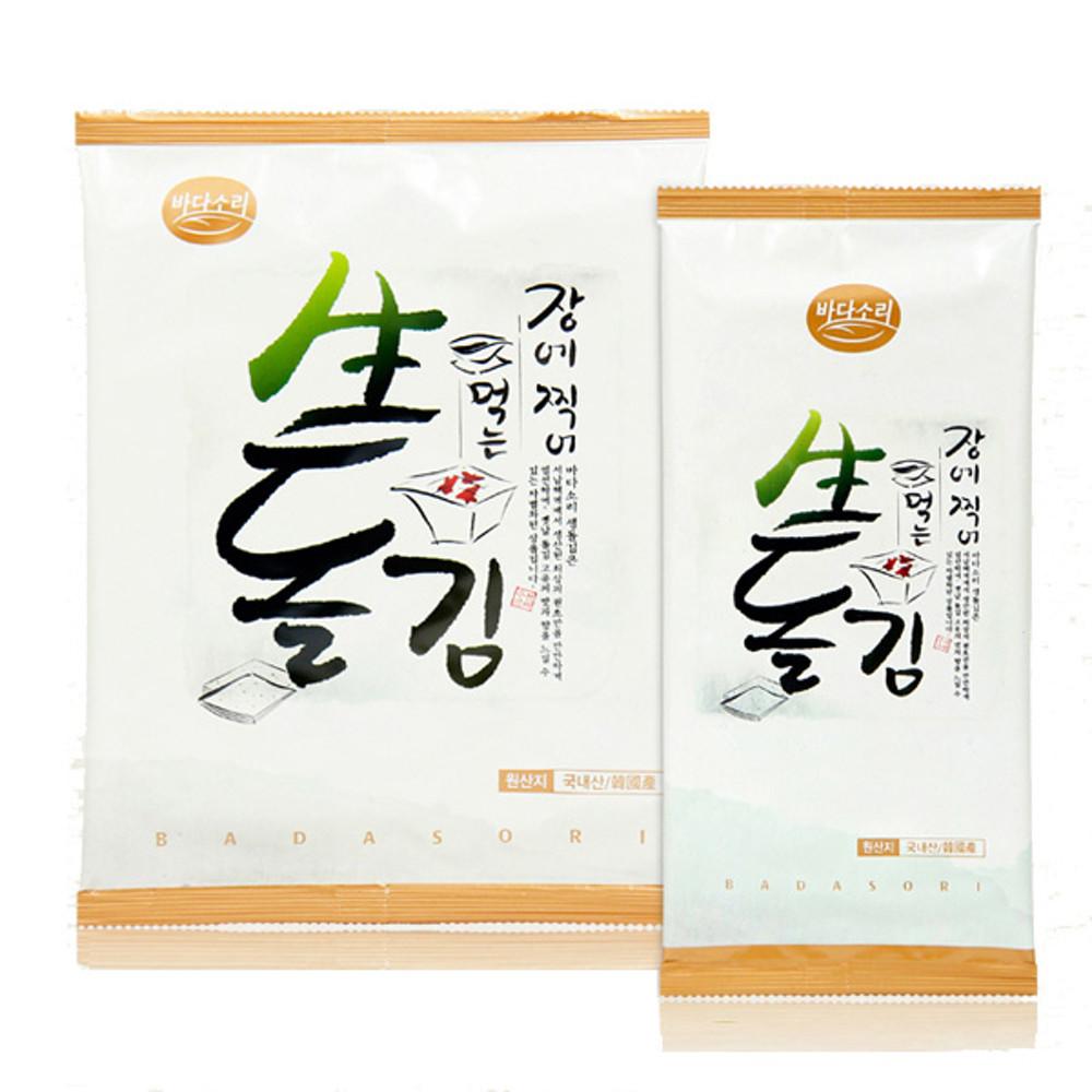 바다소리 두번 구운 곱창 생돌김 (반절/전장) 10봉