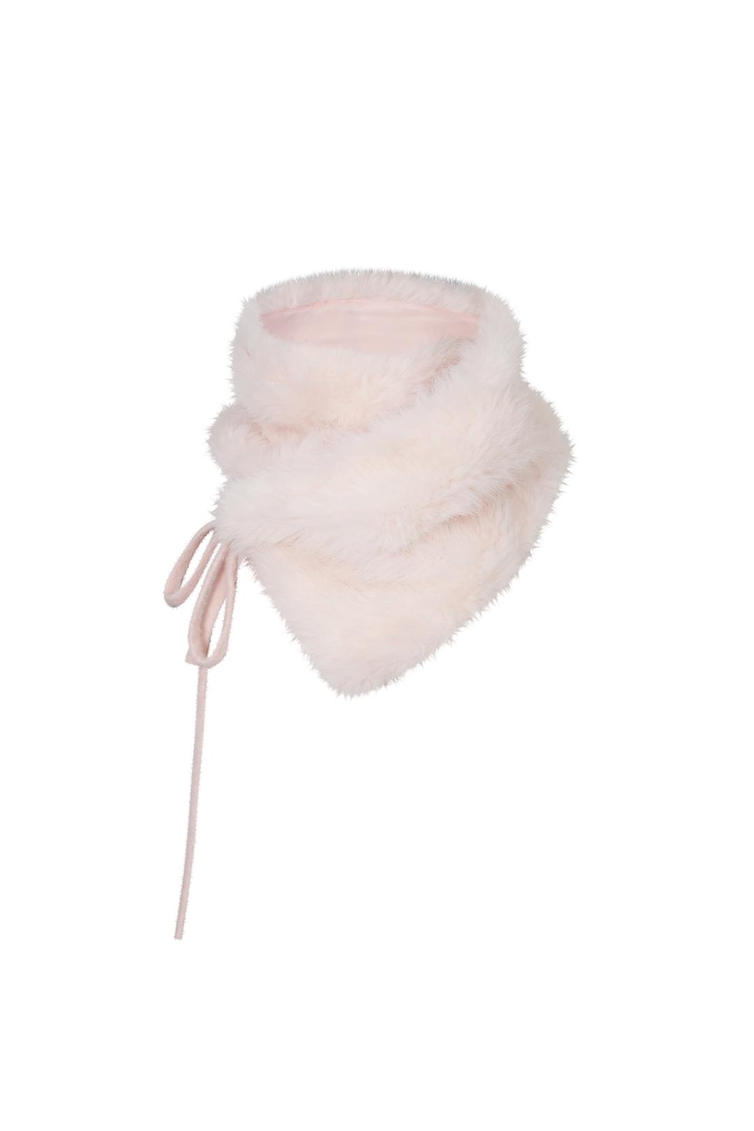 SOPHIA FUR CAPE pink