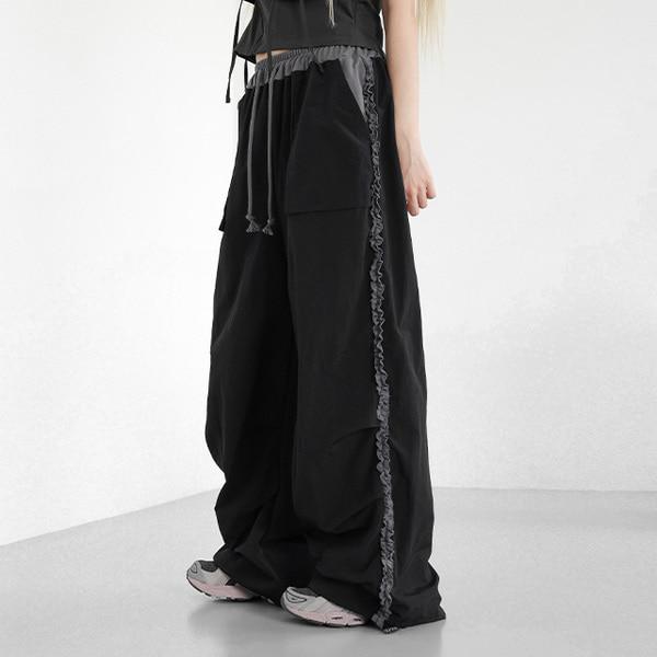 블레인 프릴 와이드팬츠