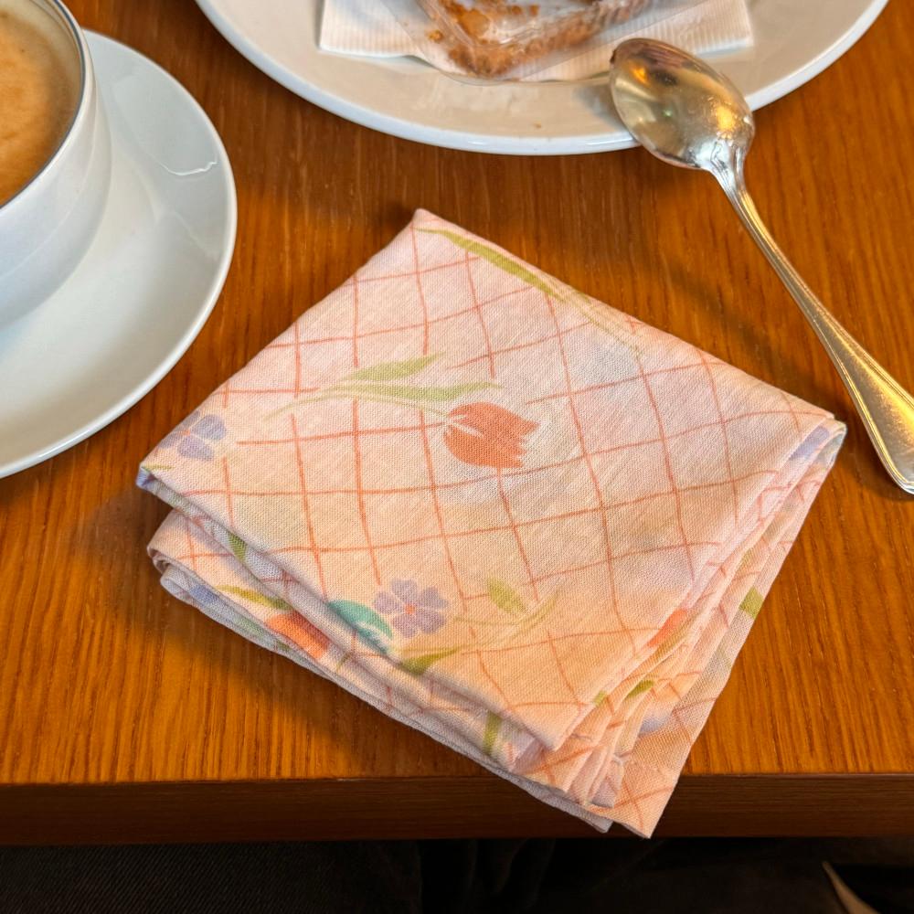 레트로 플라워 손수건 : 수봉이네 문방구