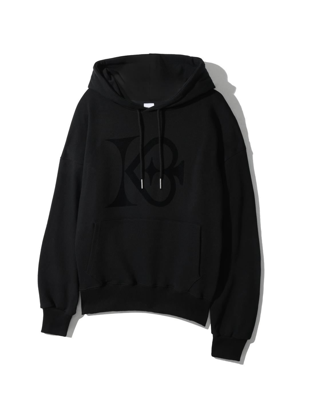 Kishor 25ss Fluffy Logo Hoodie_BLACK