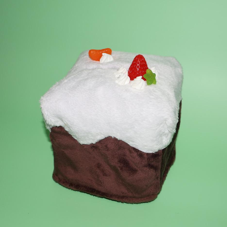 생크림 초코케이크 (곽티슈 커버)