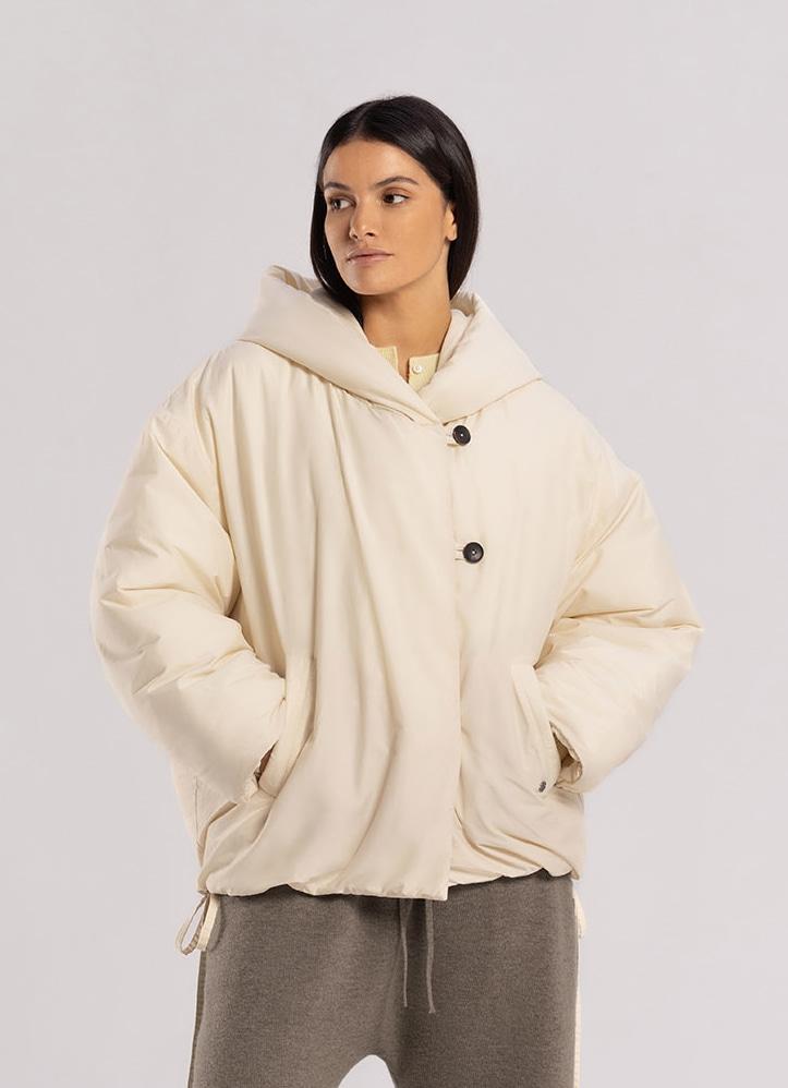 Yuki hood puffer_Summer Sand