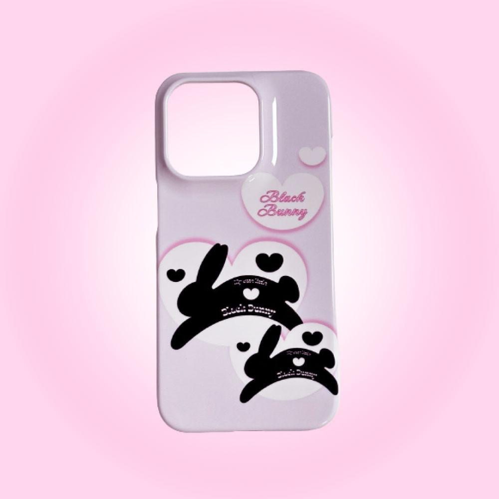 [2023 Black Bunny Pink Phonecase] 검정 토끼 핑크 아이폰 케이스