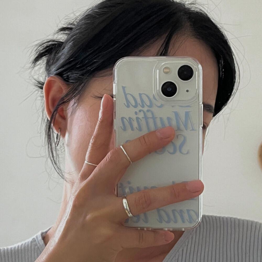 [맥세이프추가]bread muffin case_sky blue