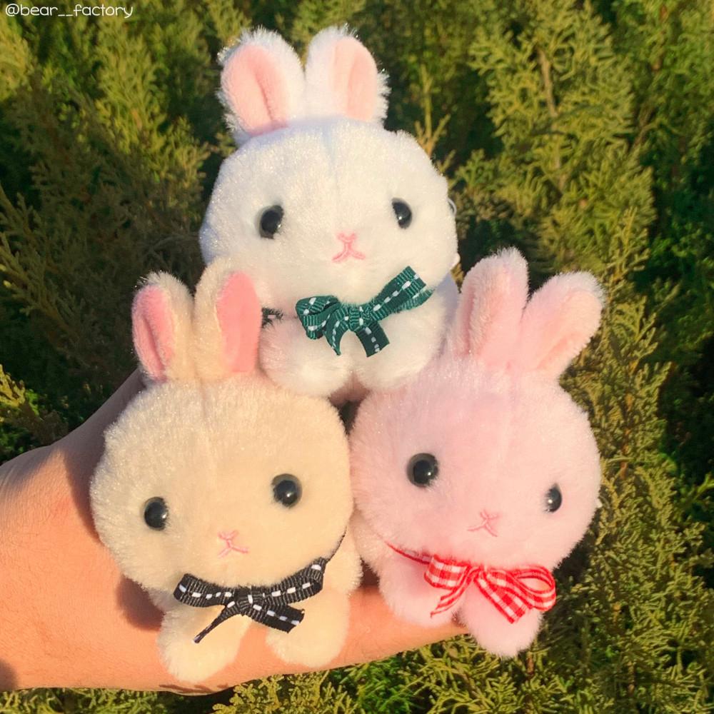 어뮤즈 뽀송 토끼 인형 키링 가방고리 키홀더
