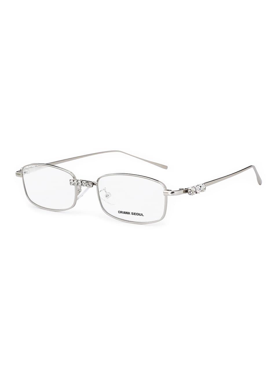 [Release 8/25] CRANK CUBIC SILVER GLASSES_SILVER