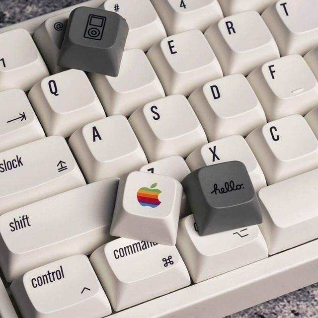 애플 키캡 포인트 레트로 XDA PBT 한무무 레오폴드 키보드