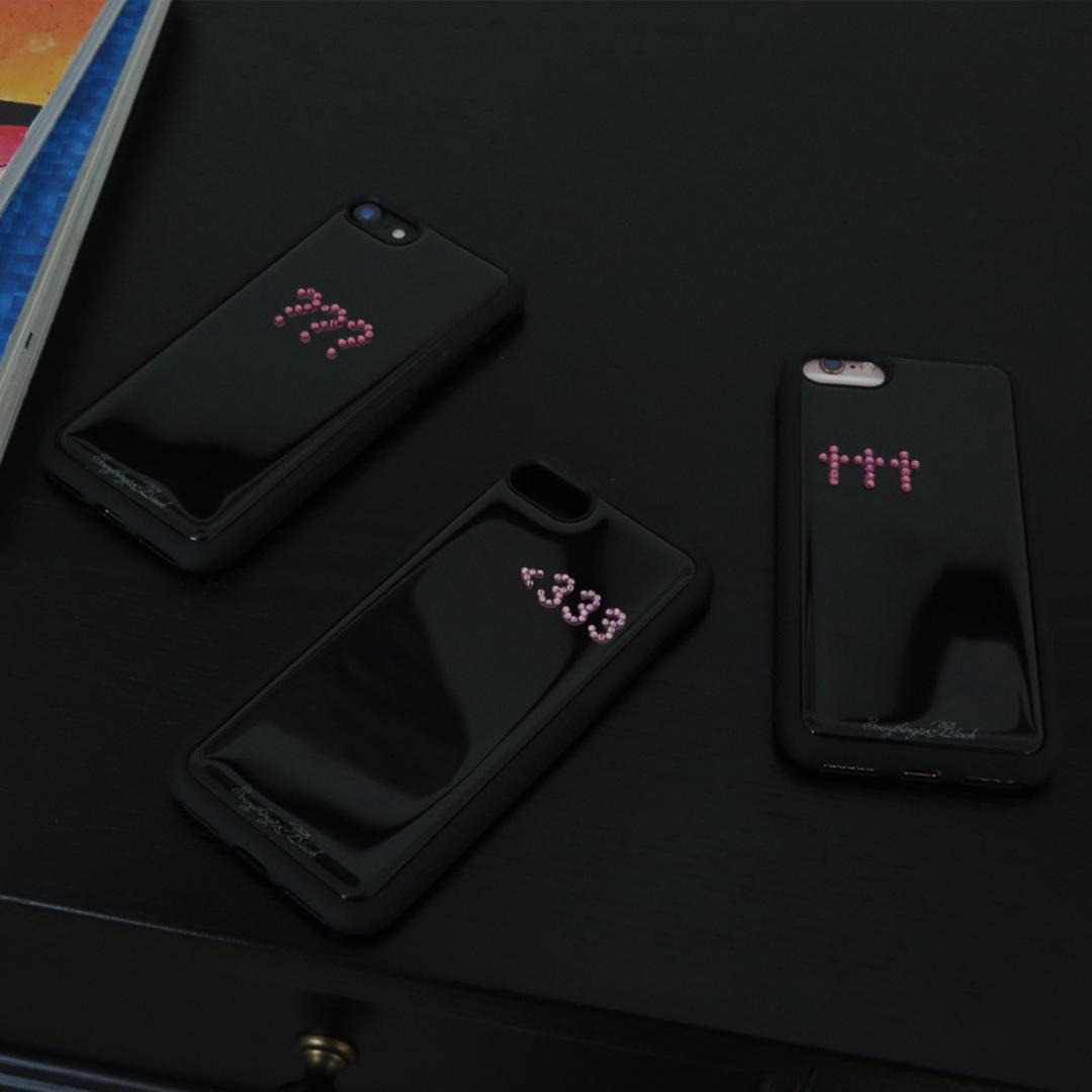 pink stone epoxy bumper case [3option]