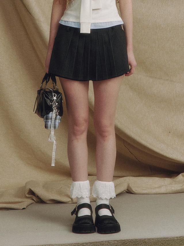 [LOLOL STORE] Pleated Short Skirt