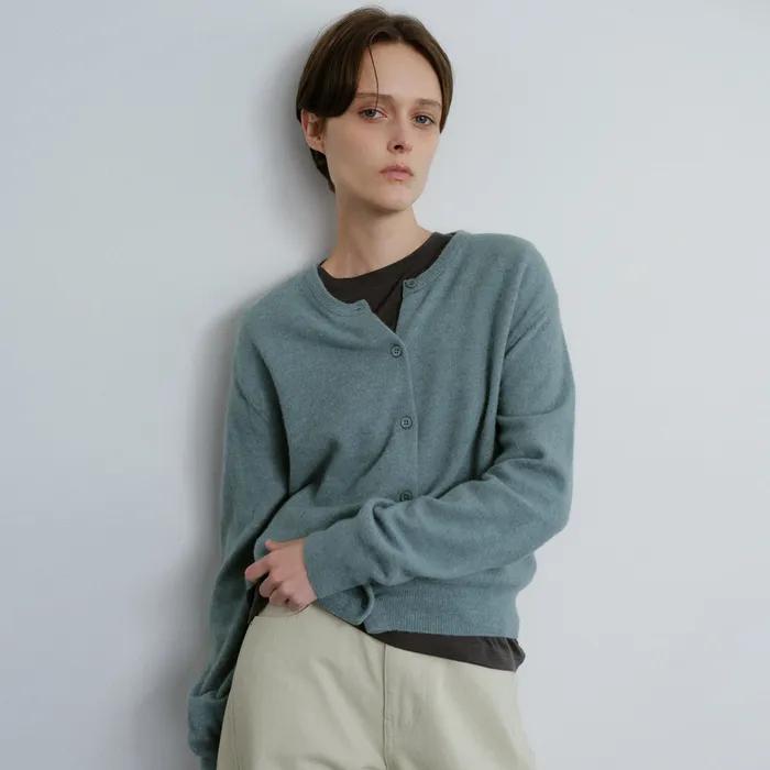 Basic wool cardigan (mint)