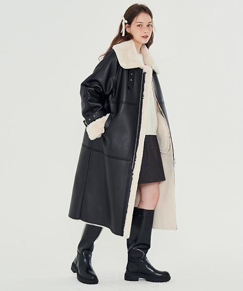 MET eco-fur shearling mustang coat