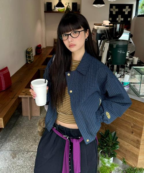 MNS Classic Check Jacket_Navy
