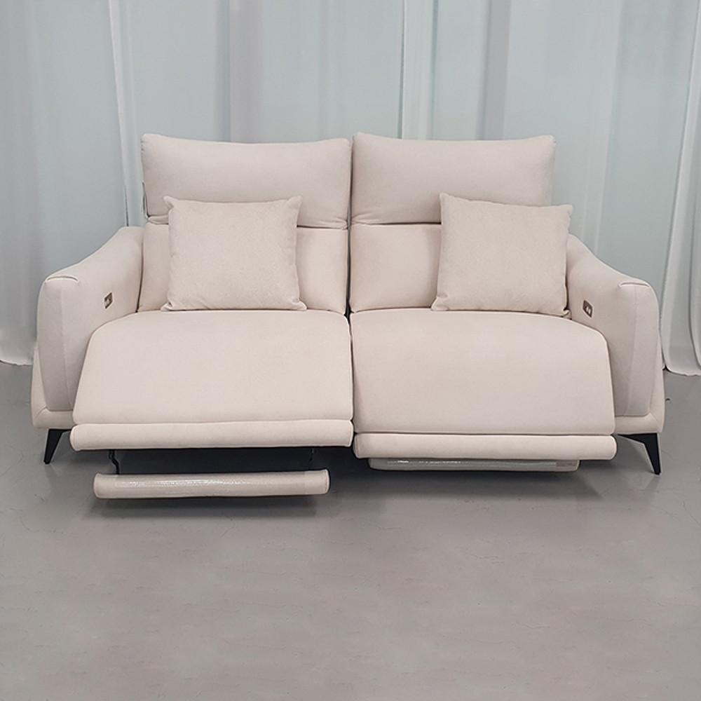 스코나 텐스트 아쿠아텍스 패브릭 3인 제로월 전동 리클라이너 소파