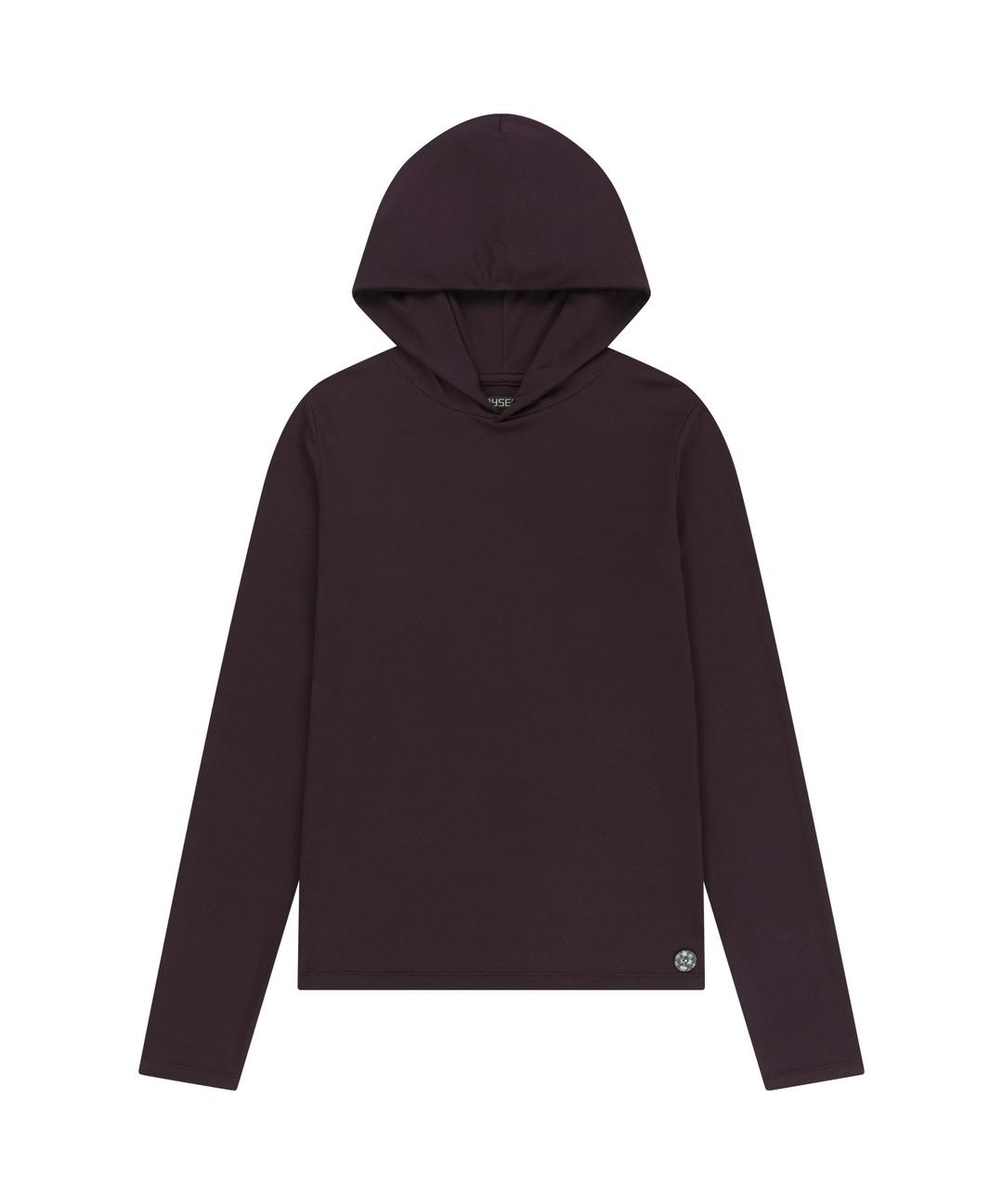 038 SLIM HOODIE LONG SLEEVES PURPLE
