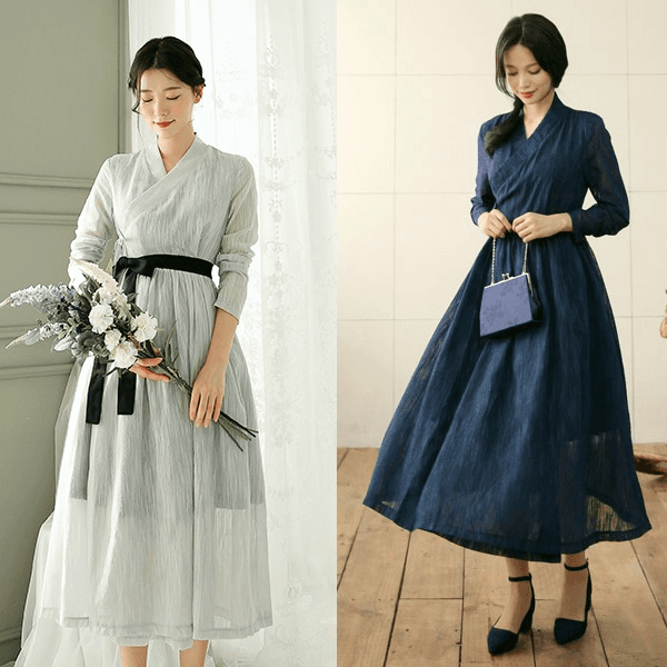 [9천장판매/베스트생활한복] 가람슬기 원피스(롱,미니)