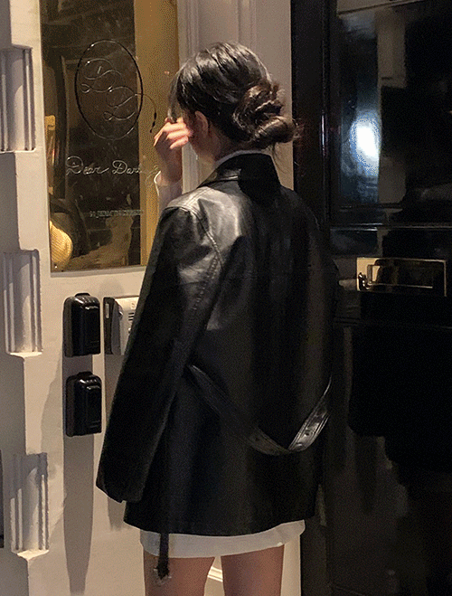 베니토 [6천장돌파🔥인스타문의폭주🔥/등판2온스누빔/이너포켓][made] 프리미엄 킹스 하프롱 레더 자켓 (봄/가을/간절기/데일리룩/출근룩/데이트룩/캐주얼룩/자켓/레더/가을아우터/오피스룩)