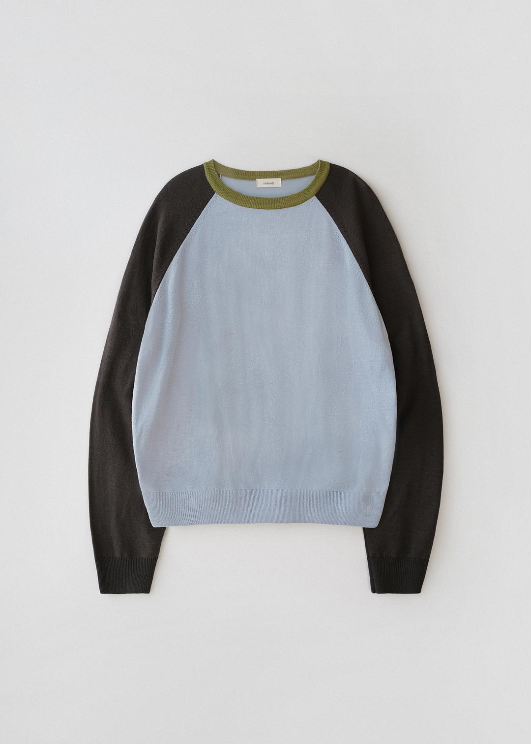 Peter raglan knit (sky blue)