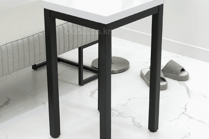 CT4545b 높이736mm 블랙40각 코너탁자 W450 x D450