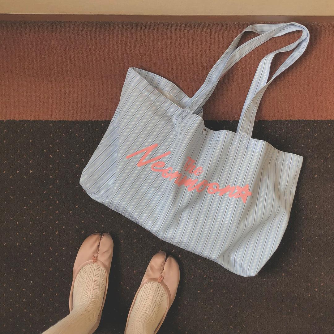 NEONMOON Big Tote Bag (Blue Stripe)
