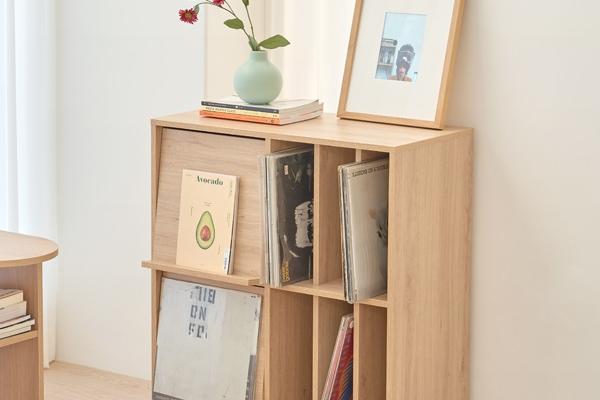 헤이 매거진랙 LP수납장 진열장 장식장 2colors