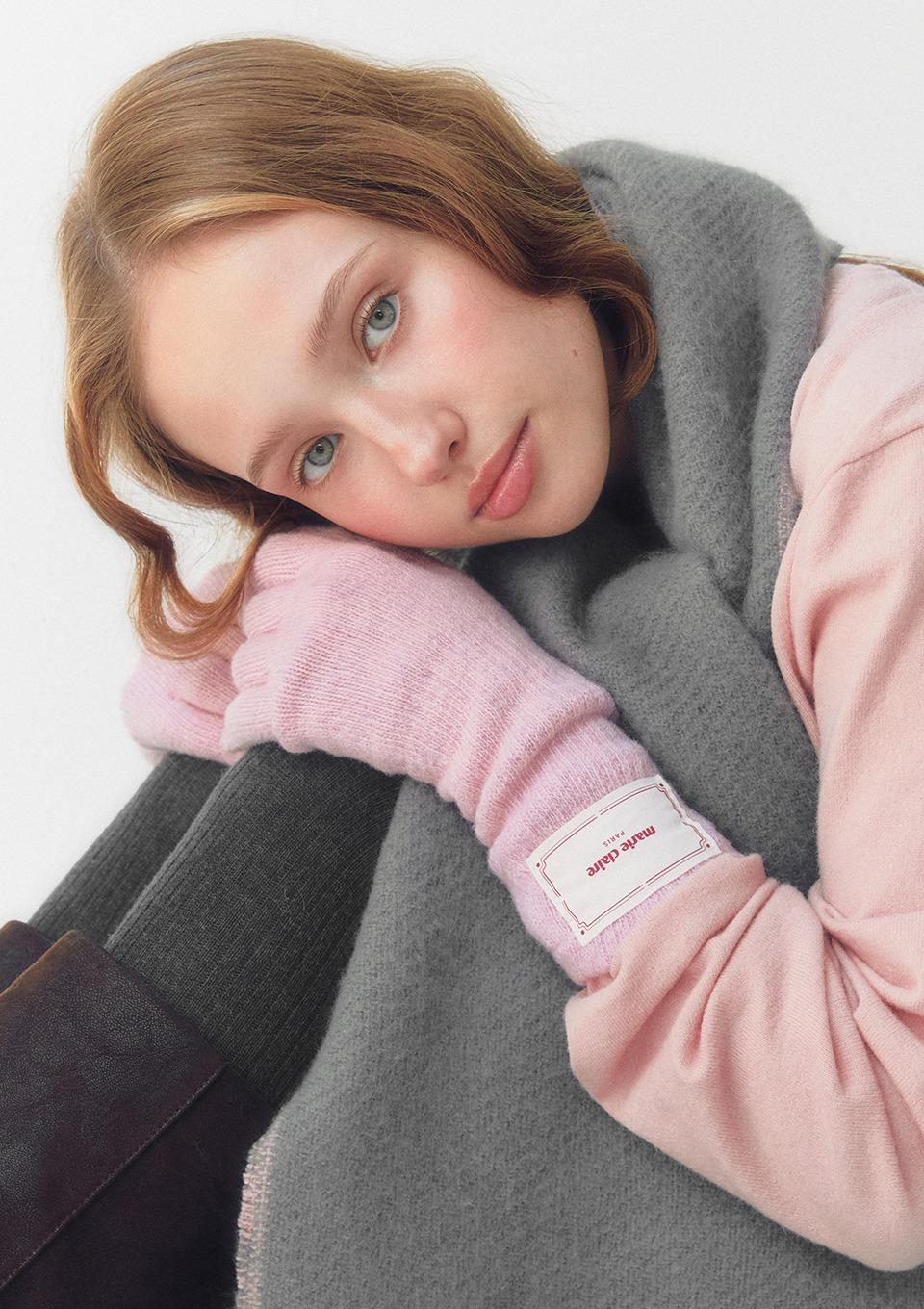 마리 라벨 울 핑거홀 글러브(MAFDAC05MLP)