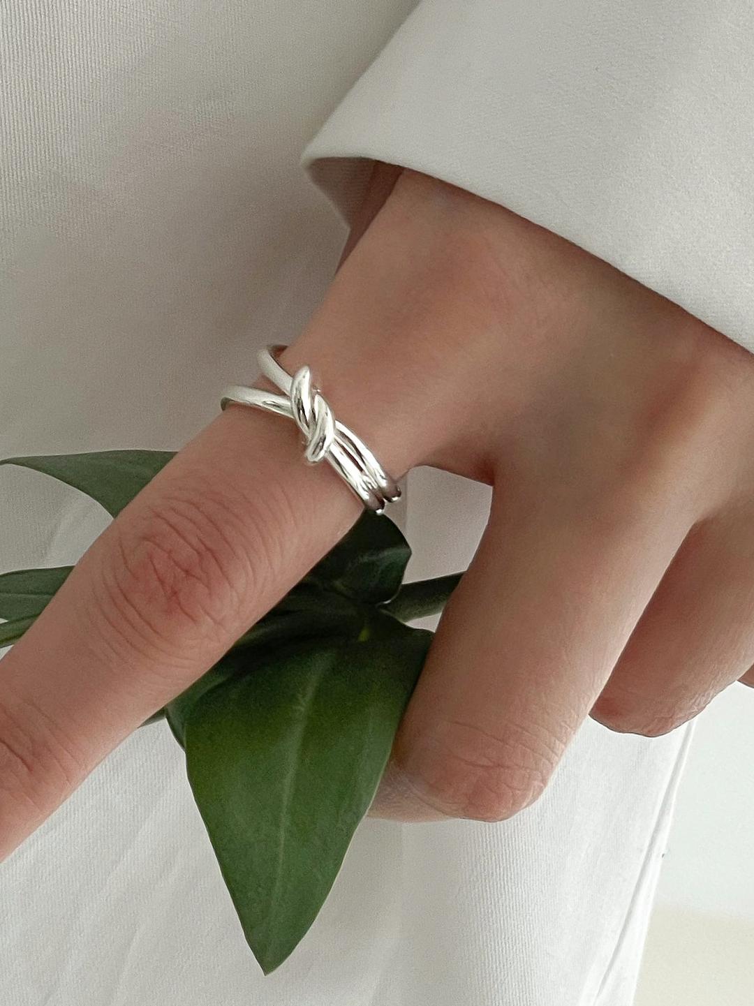 [92.5 silver] Amante ring 2colors