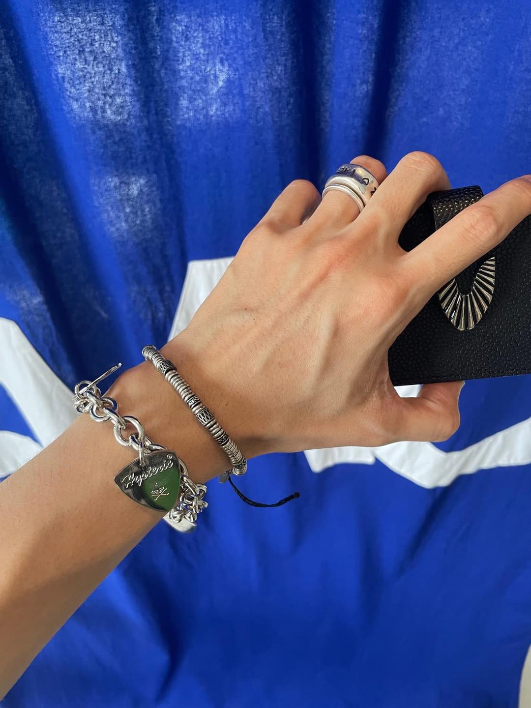 X WAKAMI metal beads bacelet | 후루츠패밀리