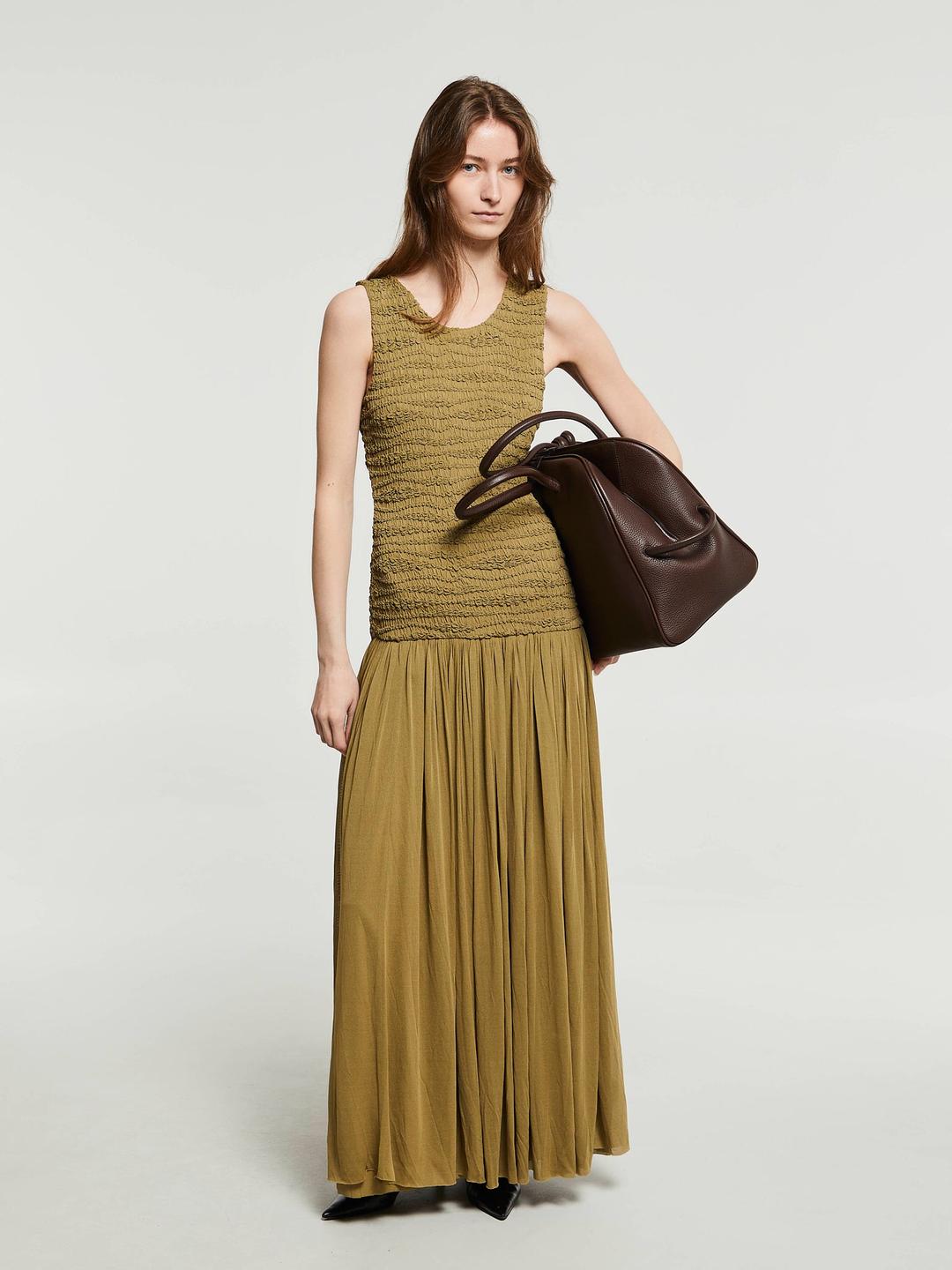 Sleeveless Dress in Honey Blonde