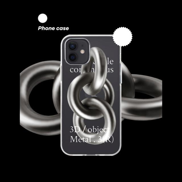 Metal . 3(R) 투명 젤 하드 폰케이스