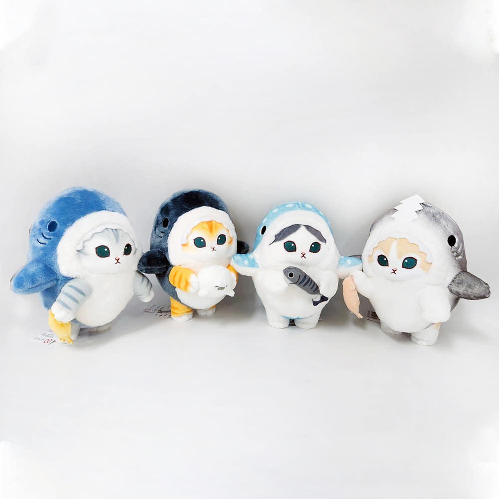 모후샌드 고양이 상어코스튬 인형 25cm