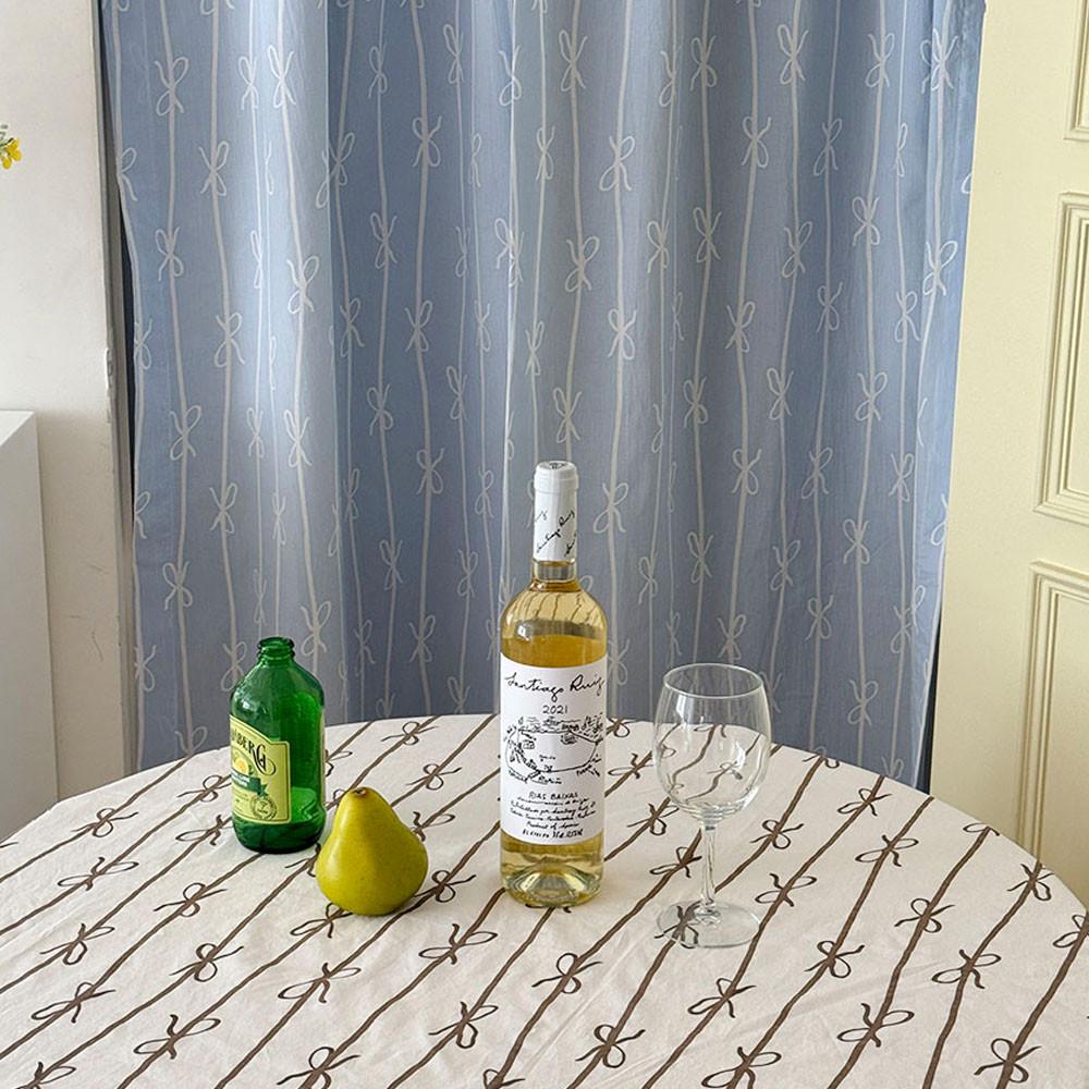 맞춤 리본  스트라이프 커튼 4color