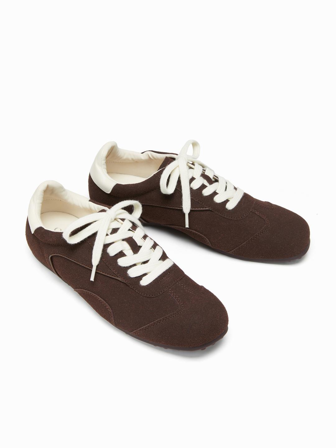 TWO-TONE SUEDE SNEAKERS