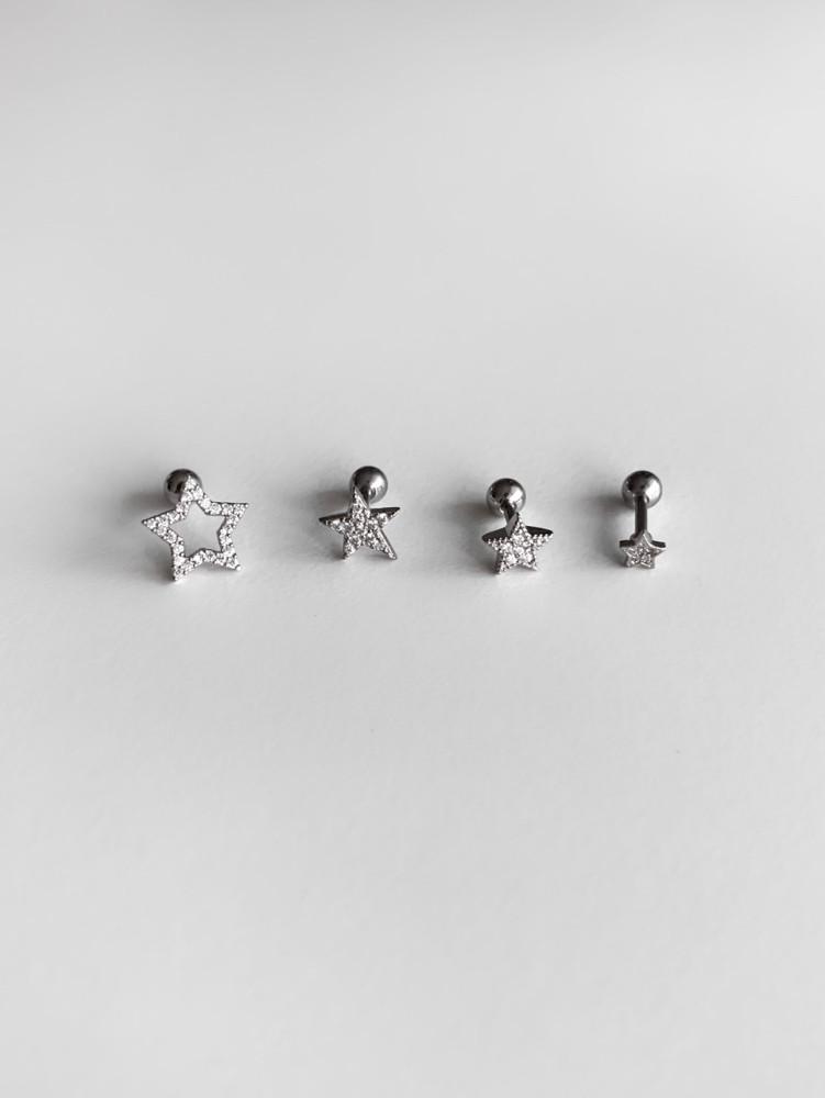(4type) ﻿cubic star piercing 별 피어싱 써지컬 피어싱
