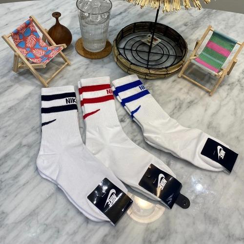 백로고 크루 삭스 / 3color